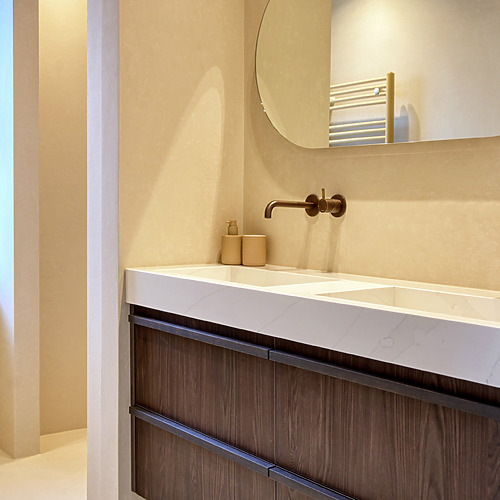 Gietvloer badkamer - Nomadhome