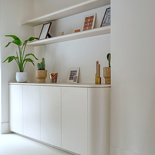 Gietvloer woonkamer - Nomadhome