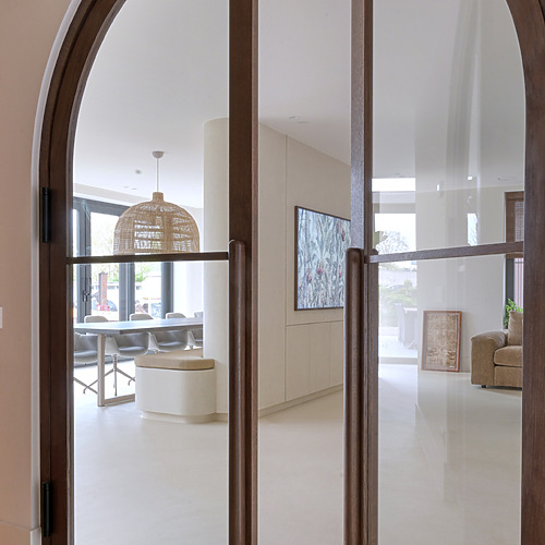 Gietvloer woonkamer - Nomadhome